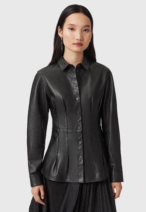 Leren jas - black
