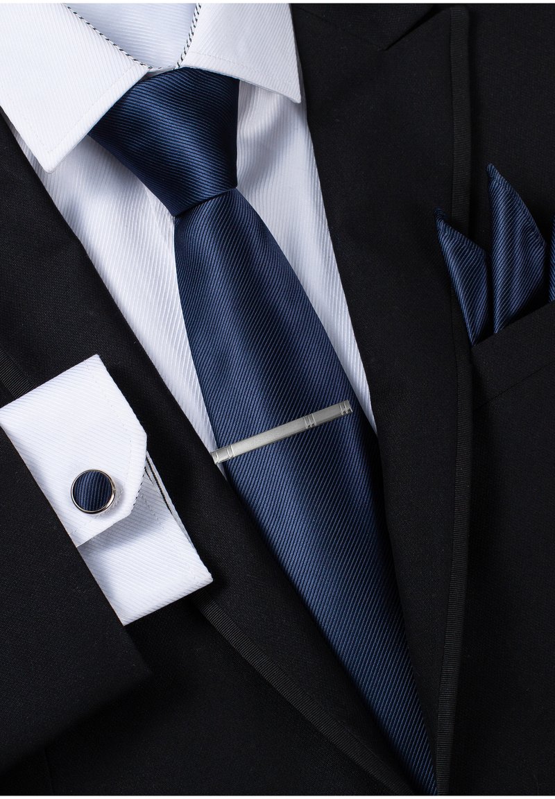Zoikos | Cravatta blu navy da 7 cm con anatra | Disponibile