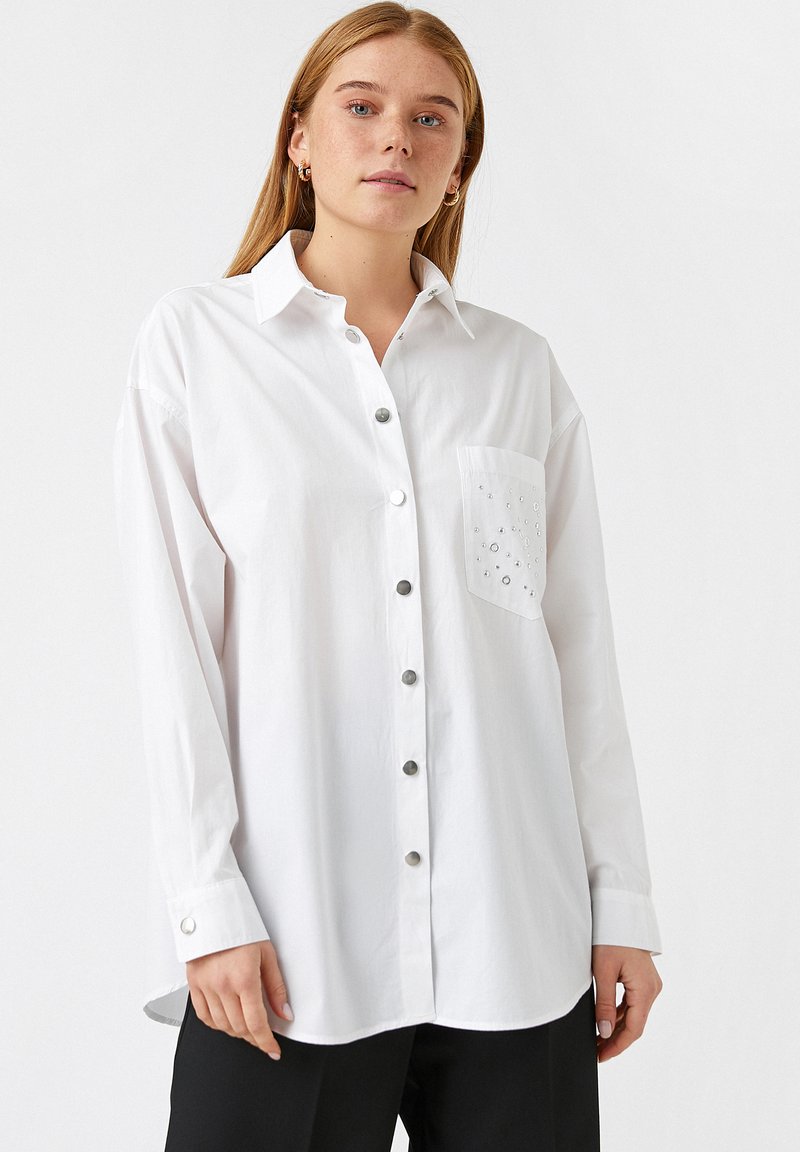 Koton Overhemdblouse wit Koton Overhemdblouse wit