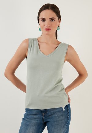 REGULAR FIT - Top - almond green