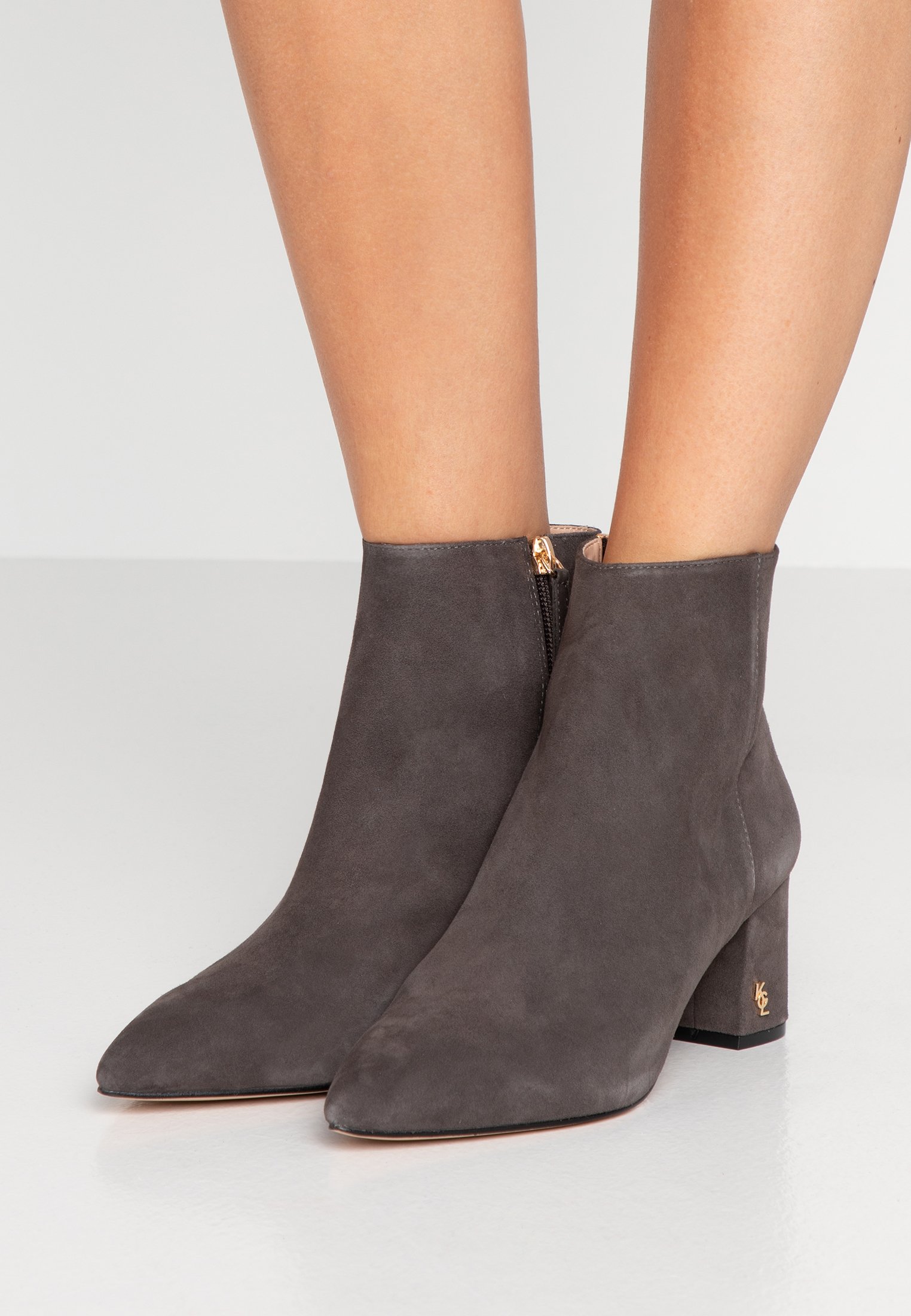 kurt geiger grey ankle boots