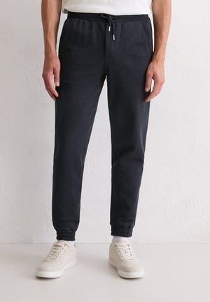 ELASTIC BOTTOM CUFFS FLATLOCK - Träningsbyxor - dark navy