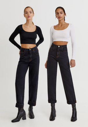 PACK OF TWO - Maglietta a manica lunga - black