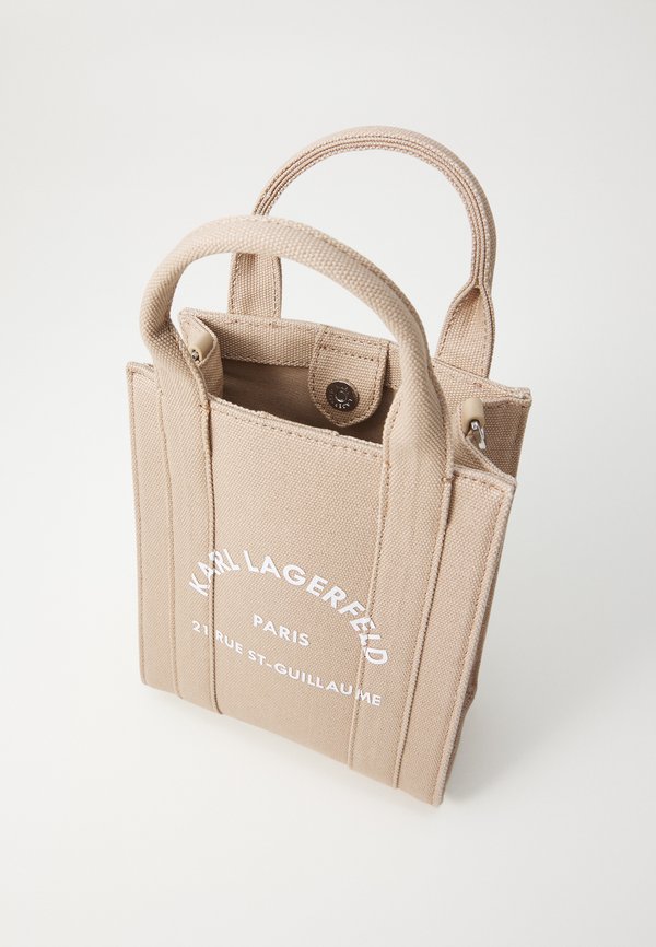 SQUARE SMALL TOTE - Cross body bag - nougat4