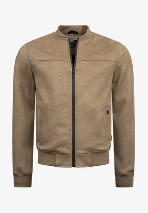 Kunstlederjacke - beige