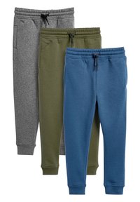 Next - MULTI BLACK SLIM FIT 3 PACK JOGGERS (3-16YRS) - Verryttelyhousut - grey Pienoiskuva 1