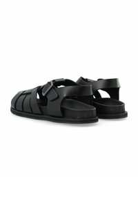 Ca'Shott CASJENNY FISHERMAN VEGETABLE TANNED  - Sandalias de senderismo - black