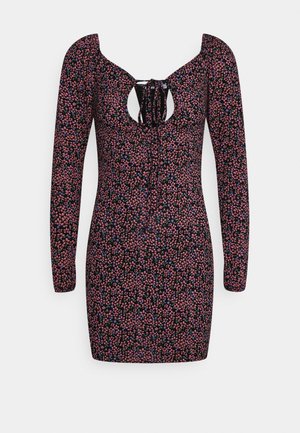 HALTERNECK MINI DRESS - Vestido de malha - multicoloured