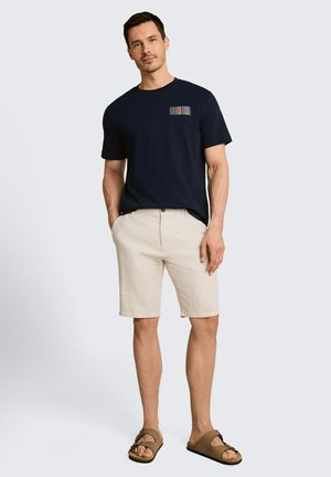 TOM TAILOR, TOM TAILOR T-SHIRT T-SHIRT MIT LOGO-PRINT - T-Shirt print - sky captain blue