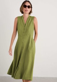 Seasalt Cornwall - Shirt dress - green dark citron Thumbnail Image 1