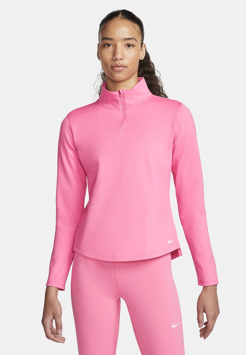 Nike Performance ONE HALF ZIP - Camisola de manga comprida - pinksicle/white