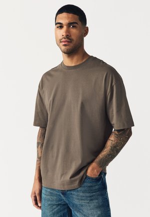 RELAXED FIT - Basic póló - neutral brown