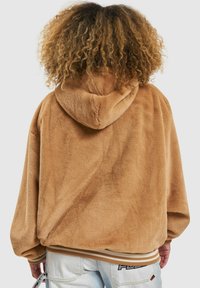 Karl Kani METAL SIGNATURE OS FUR FULL ZIP - Fleecejacka - sand