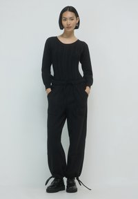 Calliope CON TASCONI  - Stoffhose - nero