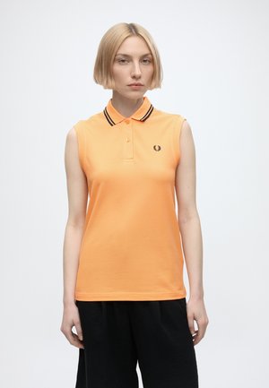 Fred Perry SLEEVELESS TWIN TIPPED - Pólóing - peach/navy/navy