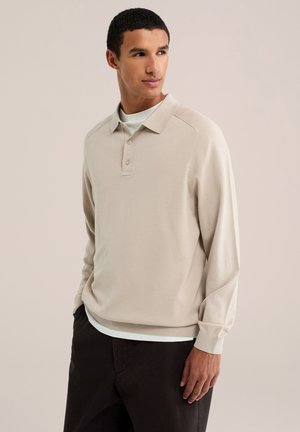 WE Fashion, T-shirt à manches longues - beige