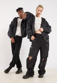 YOURTURN UNISEX - Jachetă subțire - black denim