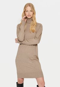 Saint Tropez - MILASZ ROLLNECK - Jumper dress - atmos melange Thumbnail Image 1