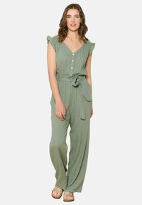 FLUID BUTTONE - Tuta jumpsuit - khaki faded