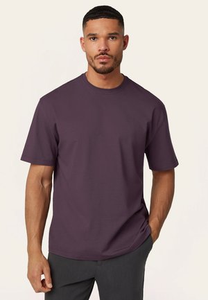 T-shirt basic - dark plum