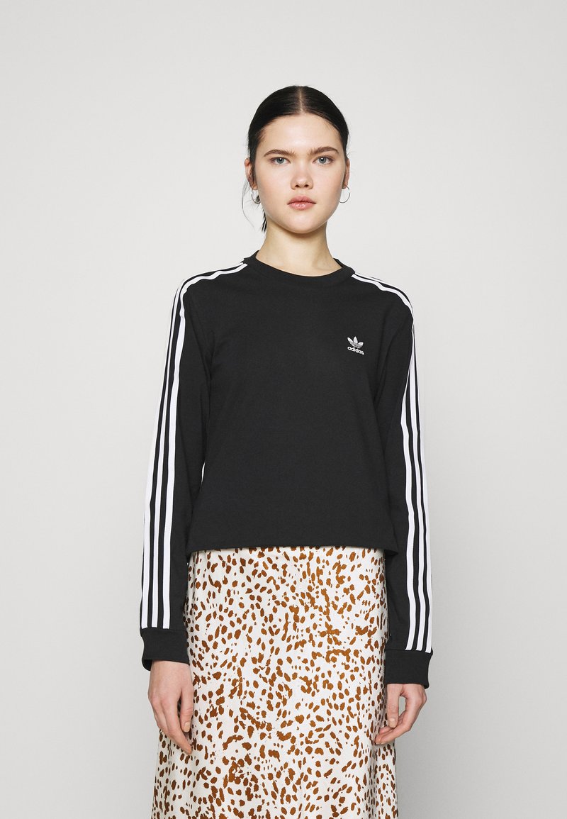 adidas Originals LONGSLEEVE - Tops ar garām piedurknēm - black