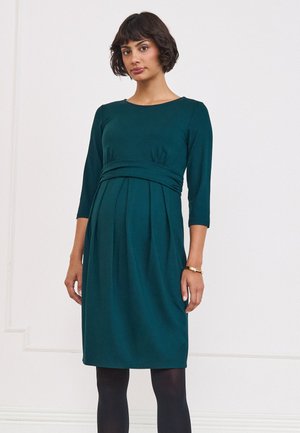 Seraphine, MATERNITY  LONG SLEEVE MINI DRESS - Vestido ligero - forest green