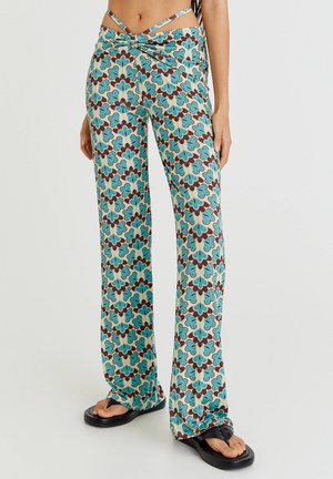 Stoffhose - turquoise