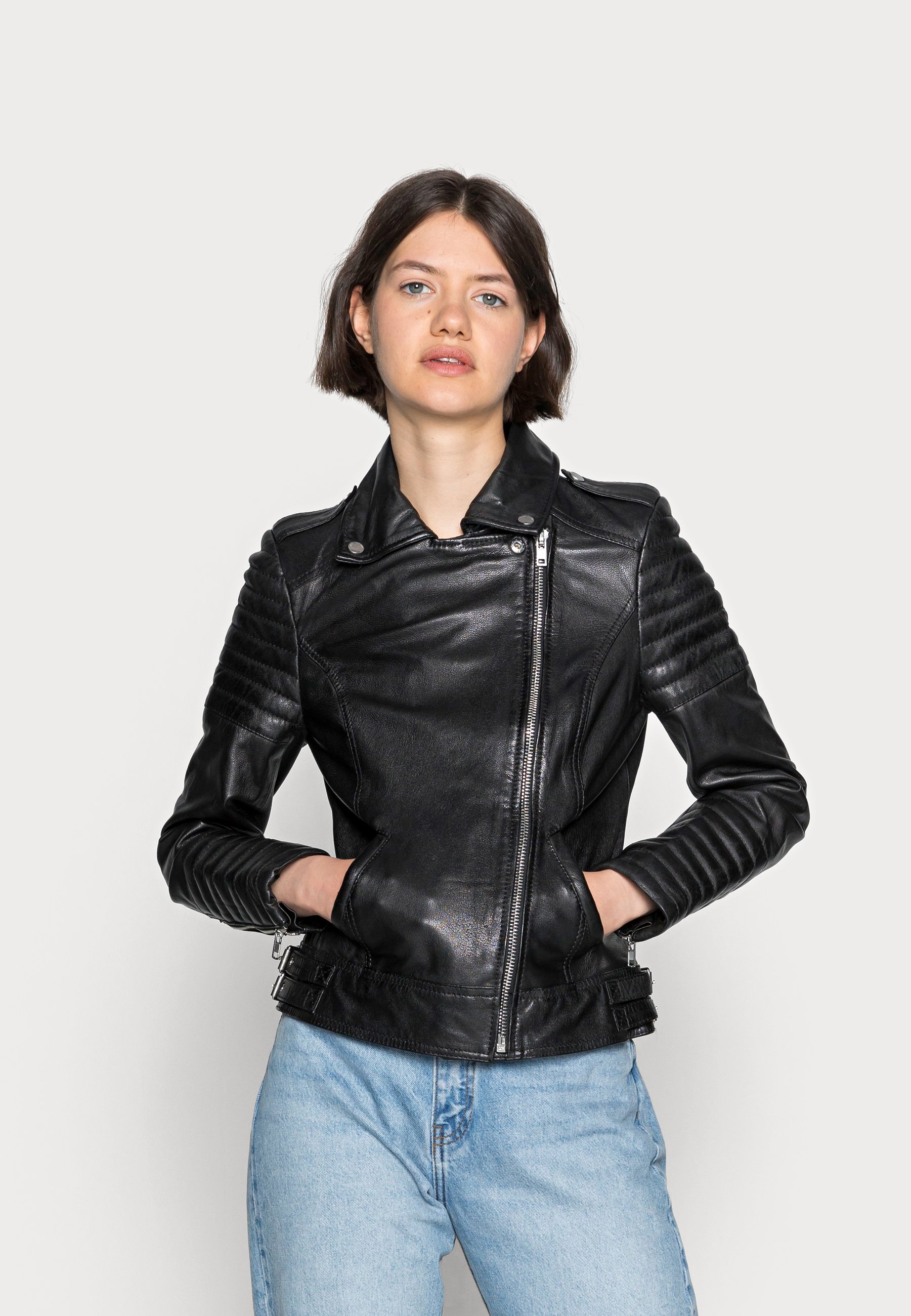 Freaky PASSENGER - Chaqueta de cuero - black/negro - Zalando.es
