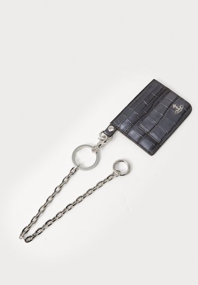 Vivienne Westwood CARD HOLDER FLAT CHAIN UNISEX - Peněženka - anthracite