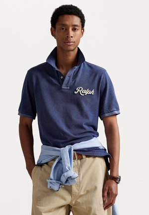 THE RALPH LOGO POLO SHIRT - T-shirts med print - dark cobalt/white