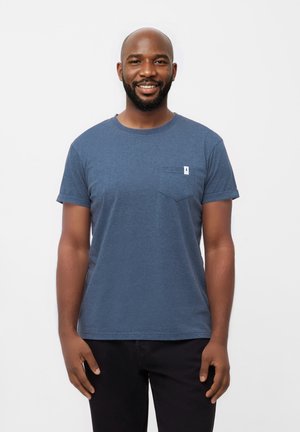 TREESHIRT POCKET - Basic T-shirt - navy mel
