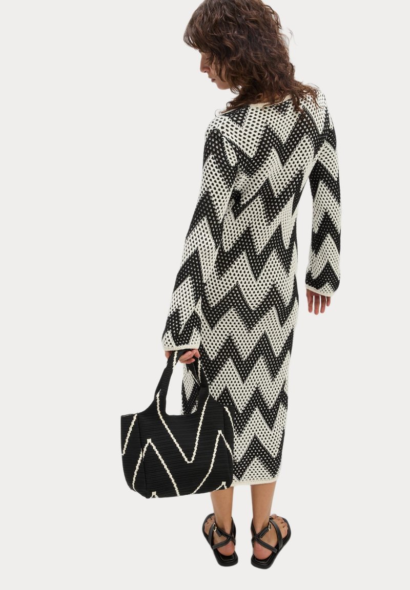 Marks & Spencer ZIG ZAG - Jumper dress - black mix/black - Zalando