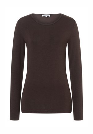 Langarmshirt - espresso brown