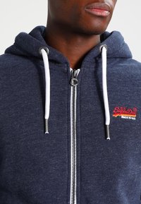 Superdry & Co Sudadera con cremallera - mottled dark blue
