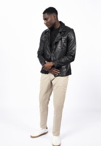 Freaky Nation SHORT JARICK - Lederjacke - black