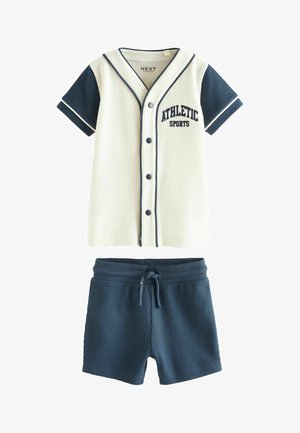 Next SET - REGULAR FIT - Shortsit - navy blue white baseball