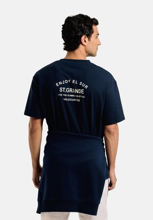 ST.GRANDE - Camiseta estampada - azul marino