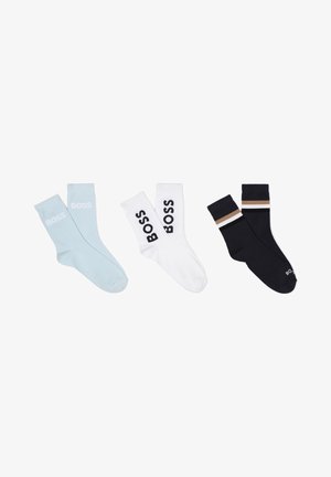 BOSS Kidswear 3 PACK - Čarape - white/blue/black