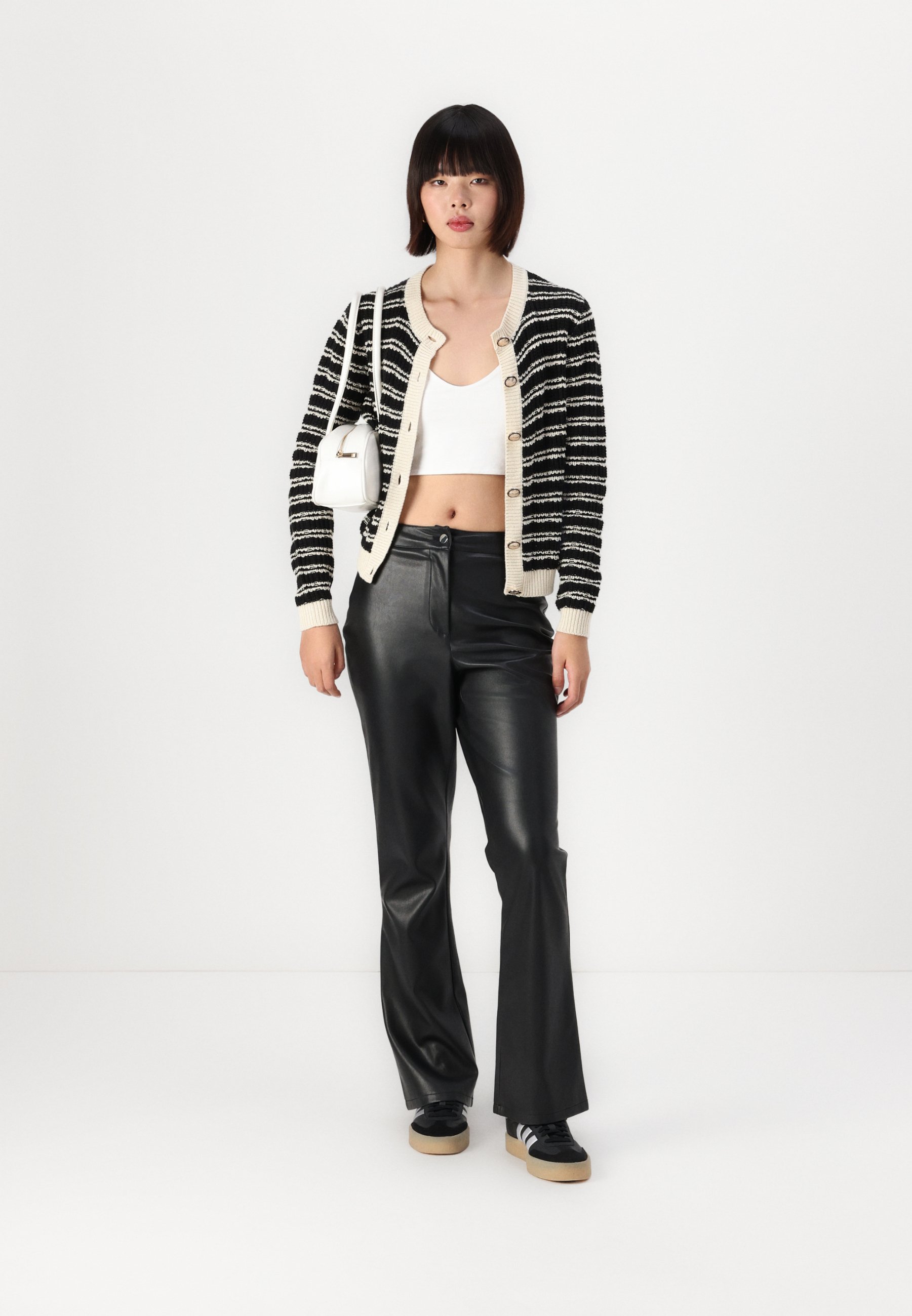 VERO MODA Damen Strickjacke VMCHARLOT - Aus Baumwolle/Acryl, Langärmlig, Rundhals