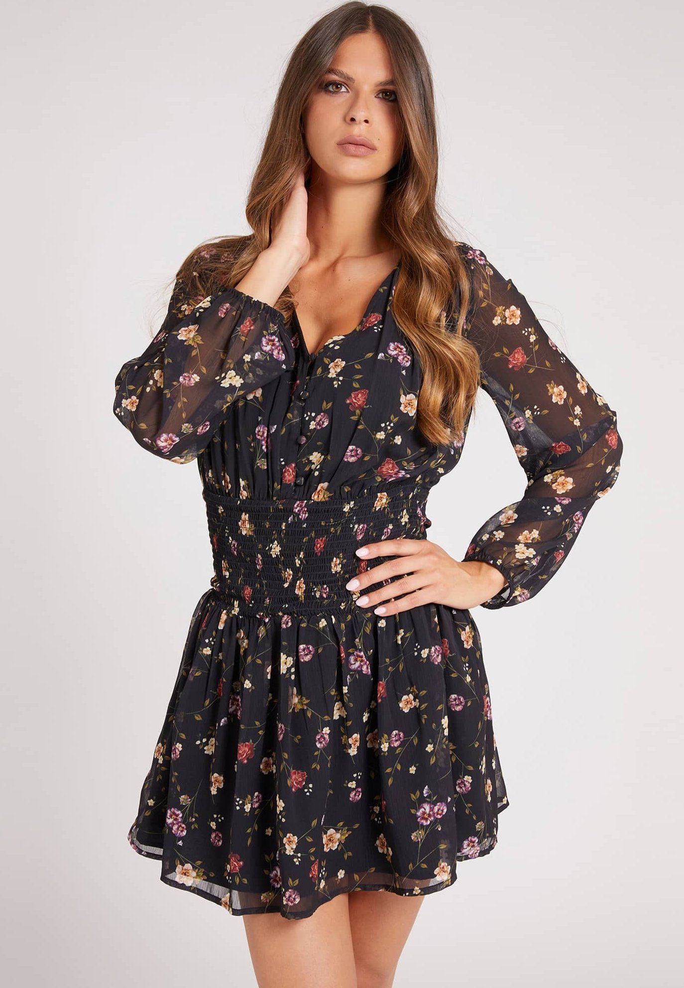 Guess Abito a camicia - blumenmuster/multicolore - Zalando.it