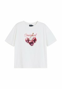CHERRY LOGO - Printtipaita - white