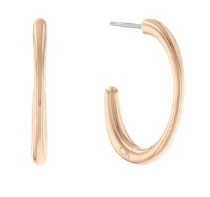 Calvin Klein CG HOOPS - Orecchini - rose gold coloured