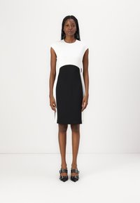 Calvin Klein - COLORBLOCK DRESS - Tubino - black/egret Immagine in miniatura 1