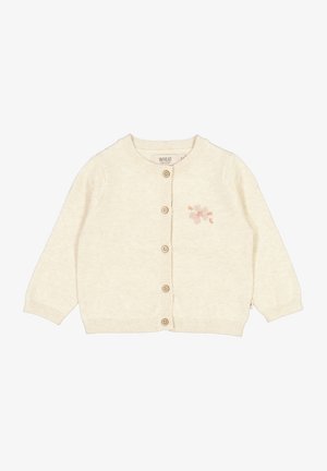 Wheat MIT HANDSTICKEREI - Cardigan - cloud melange
