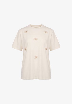 myMo, T-shirt con stampa - beige