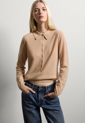 REGULAR FIT - Strickpullover - light beige