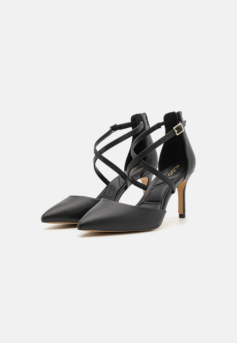 Pointed Toe Aldo Nicholes Black Aldo Black High Heels Strap ALDO