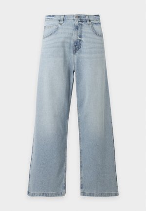 Hollister Co., SUPER BAGGY MEDIUM POCKET - Τζιν χαλαρής εφαρμογής - blue denim