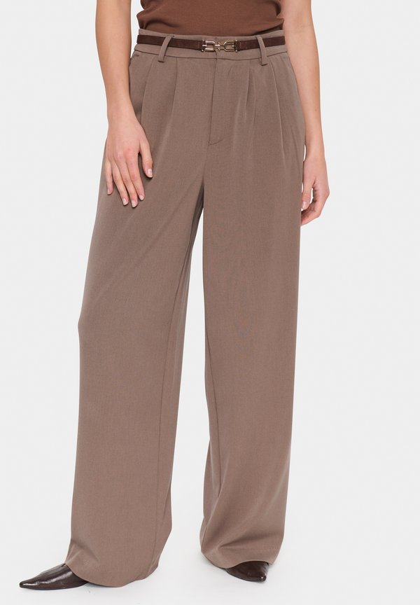 LUWASZ - Stoffhose - shitake