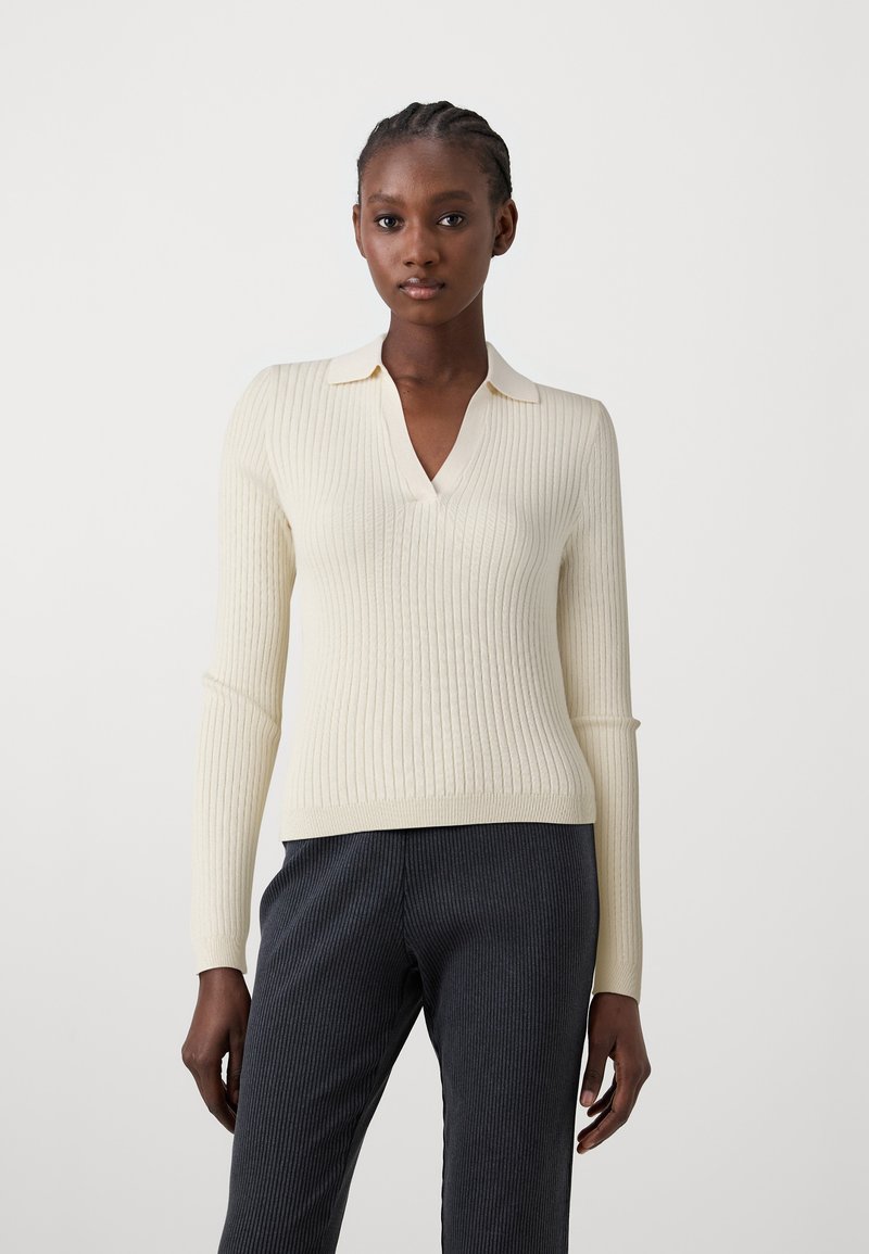 ONLY ONLKAYA POLO V-NECK - Vesta - birch